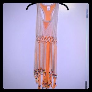 Burning Man hand made hippie shirt - small